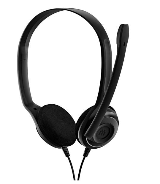 EPOS PC 8 Wired On Ear Headphones with Mic-Black