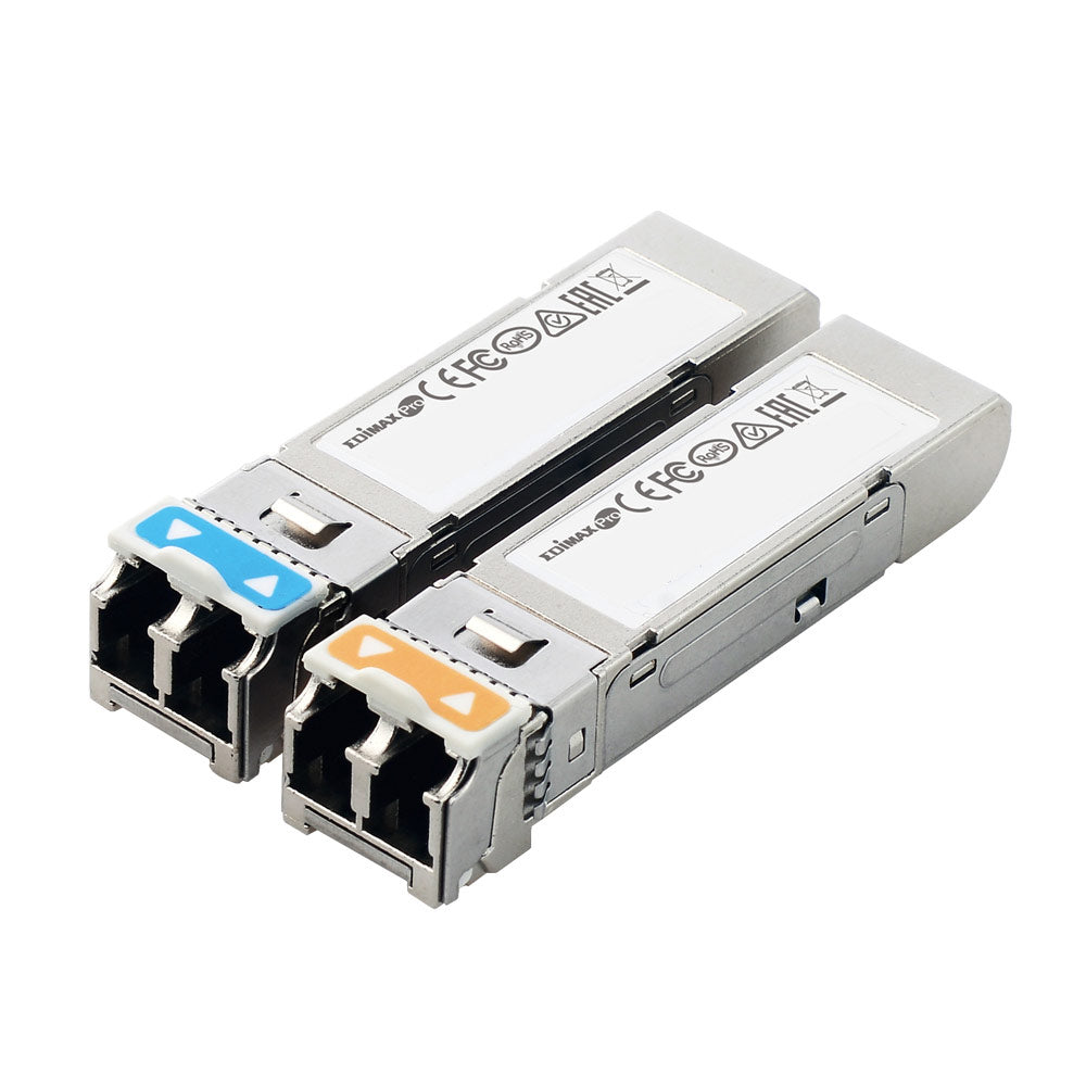 Edimax 10G SFP+ Module, 1310nm Wavelength, LC Connector, Single-Mode Fiber, Power Budget 6.4dB, LR up to 10km (MG-10GAS1)