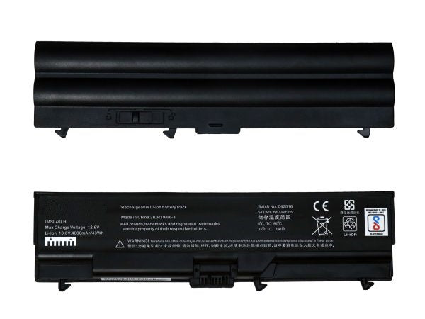 Lappy Power Laptop Battery For Lenovo SL410 ThinkPad SL510, E40, L410 Laptops, 10.8V 6 Cells 4400mAh Compatible