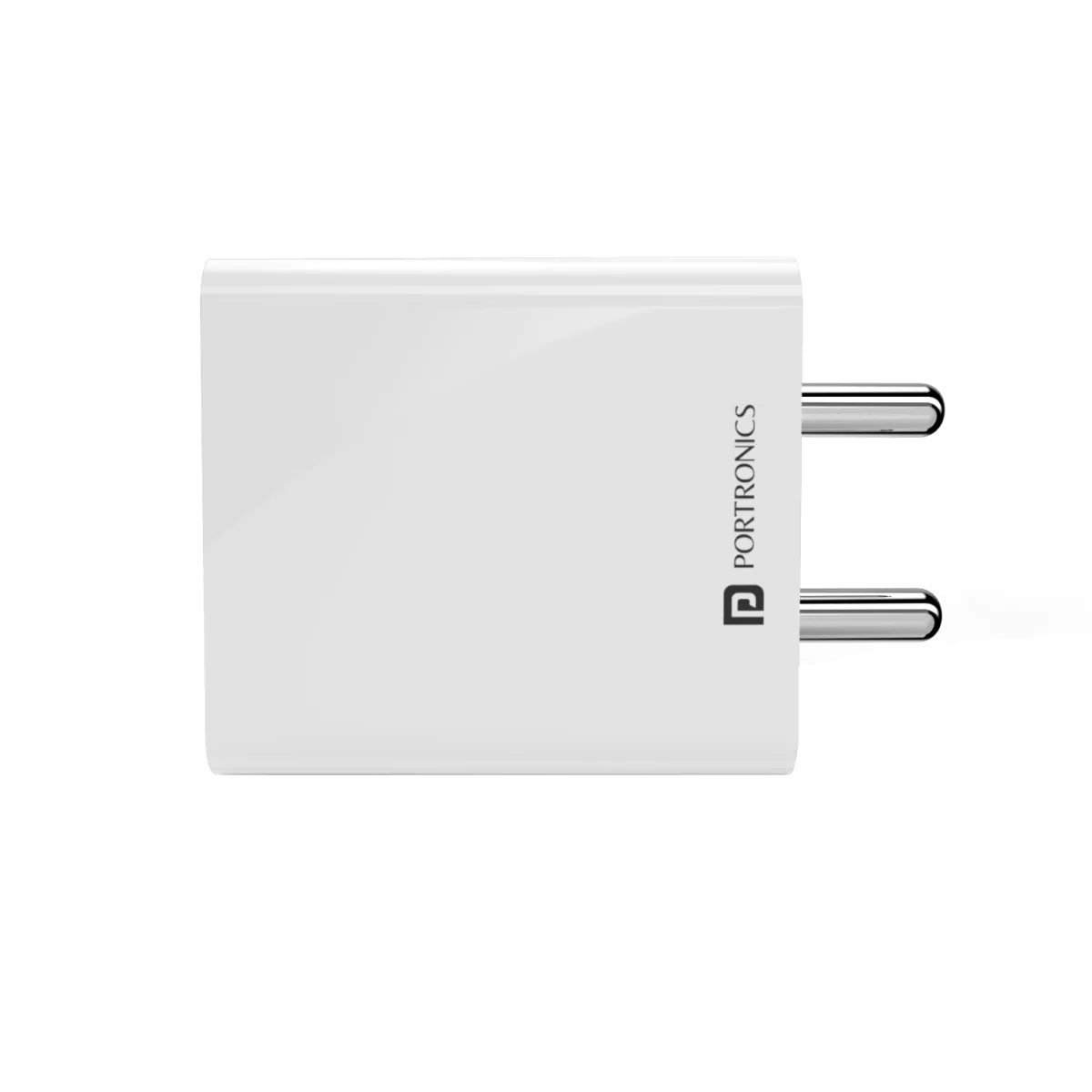 Portronics Adapto 32 Quick Charger USB Wall Adapter with One 3A Quick Charger (White)