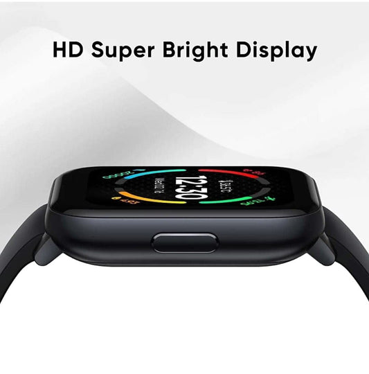 realme TechLife Watch S100 1.69 HD Display with Temperature Sensor Smartwatch (Black)