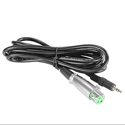 Low Noise Microphone Cable 3.5mm Male to XLR Female (2.5 Meter, Black)