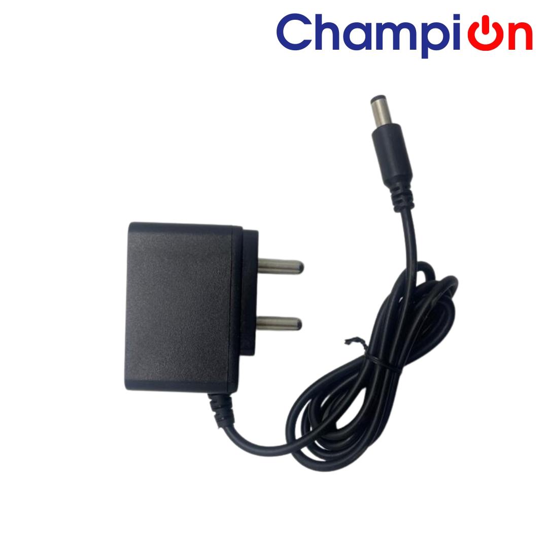 Champion Power Adapter Pin Size (5.5mm*2.5mm) For Electronic Instruments (Black)