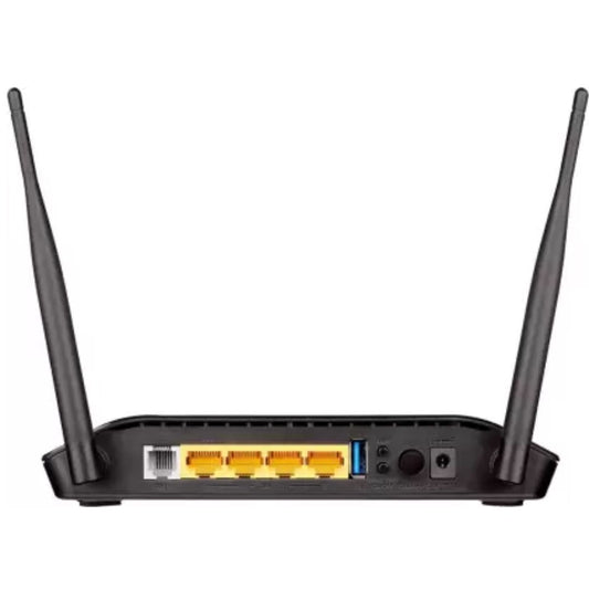 D-Link DSL-2750U 300 Mbps Wireless Router (Black, Single Band)
