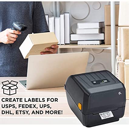 Zebra ZD220T Wired Thermal Transfer Printer - Perfect for Labels, Tags, and Wristbands
