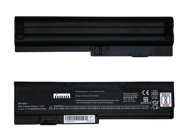 Lappy Power Laptop Battery For Lenovo X200 ThinkPad X200s, X201 Series Laptops ,10.8V 6 Cells 4400mAh Compatible