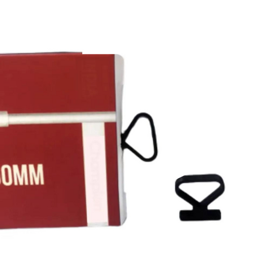 Plastic Mobile Packing Box Hook Hanger Pack Of 100 (Black )