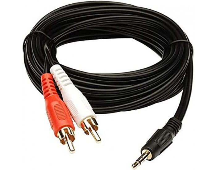 Stereo Male to 2 RCA Male Stereo Audio Cable - 1.5 Meter