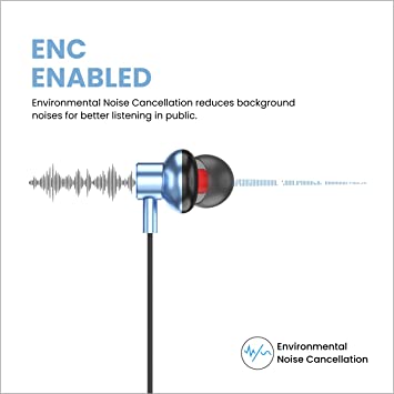 Portronics Harmonics Z2 Wireless Bluetooth 5.2 Headset with Mic, Noise Cancelling, Upto 30Hrs Playtime, Fast Charging Type C Neckband