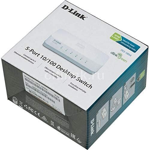 D-Link DES-1005C 5-Port 10/100 Mbps Unmanaged Desktop Switch