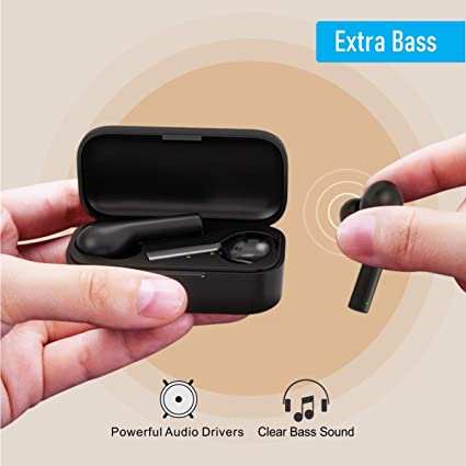 Portronics Harmonics Twins II POR-1050, Small Sized HD True Wireless Stereo Earbuds with Extra Bass, LED Indicator, Bluetooth 5.0
