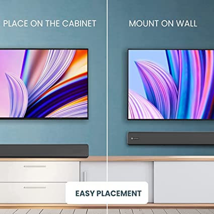 Portronics Pure Sound 1 60W Wireless Soundbar with Extra Bass & Latest Bluetooth 5.0 I 3.5mm Aux-in