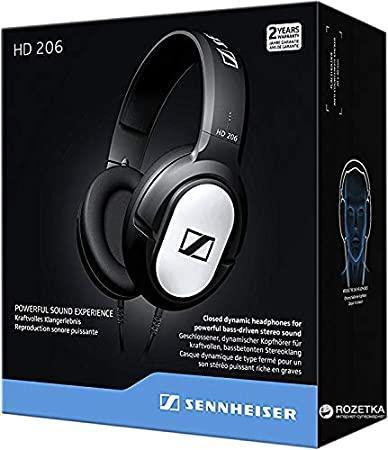 Sennheiser HD 206 Wired Over the Ear Headphone without Mic (Black)