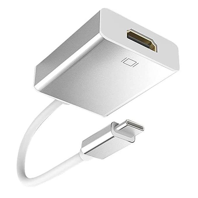 Type C to HDMI Adapter, 3.1 Type-C to HDTV Converter for Mac-Book Pro, New Air/iPad/Surface