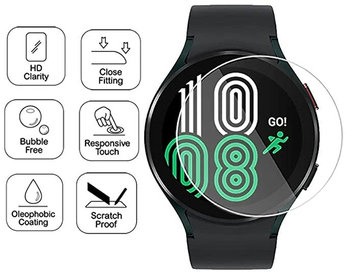 Champion Edge to Edge Screen Protector for Samsung Galaxy Watch 4 44MM / Samsung Galaxy Watch 5 44MM / Realme Watch S