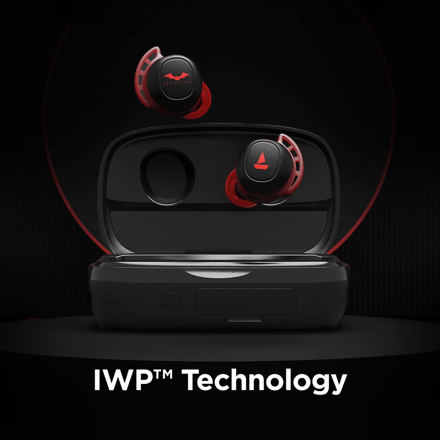 boAt Airdopes 441 Pro - Batman Edition TWS Earbuds,150hr Playback, Signature Sound, IPX7, BT 5.0 (Crusader Knight Black)