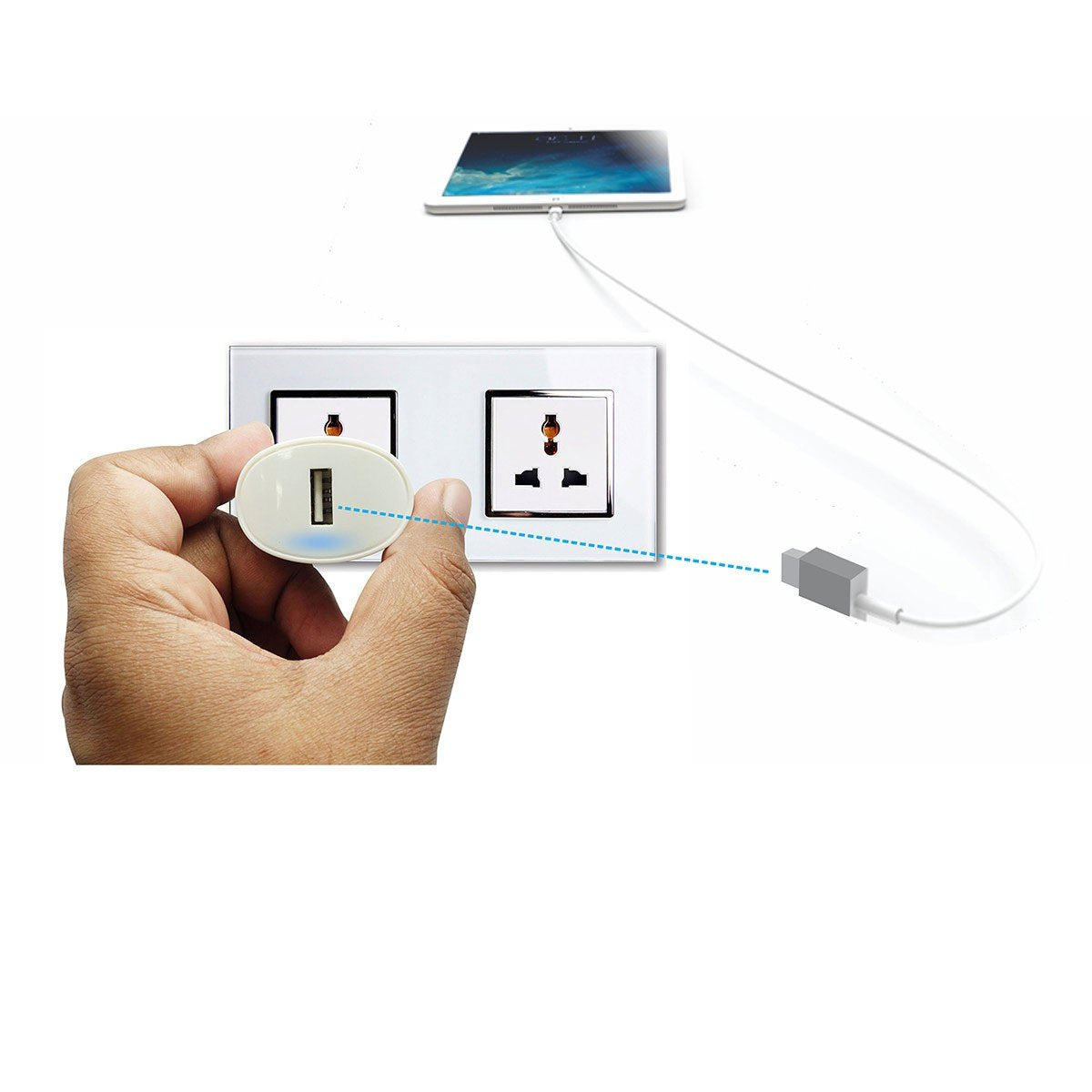 Portronics POR 538 Portable USB Adapter 2.4A Super Quick Charger with Single USB Port