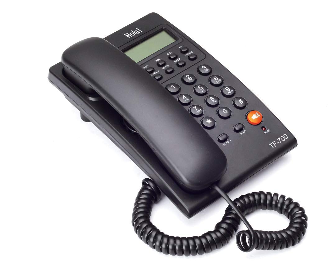 Hola TF 700 Corded Speaker Phone with Caller ID CLI and Two Way Speakerphone Black