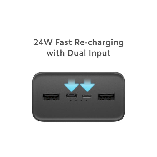 Mi 30000 mAh Power Bank Booster Pro (18 W, Fast Charging, Power Delivery 3.0) (Black, Lithium Polymer)