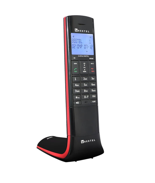 Beetel X95 Flagship Designer Cordless landline 2.4GHz,Dual Tone,2-Way Speaker Phone,Ringer & Volume Control,Auto Answer,Alarm