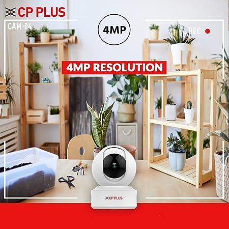 CP PLUS CP-E41A 4MP Wi-fi PT Home Security Camera|360 with Pan & Tilt|Two Way Talk|Cloud Monitoring|Motion Detect|Night Vision (White)