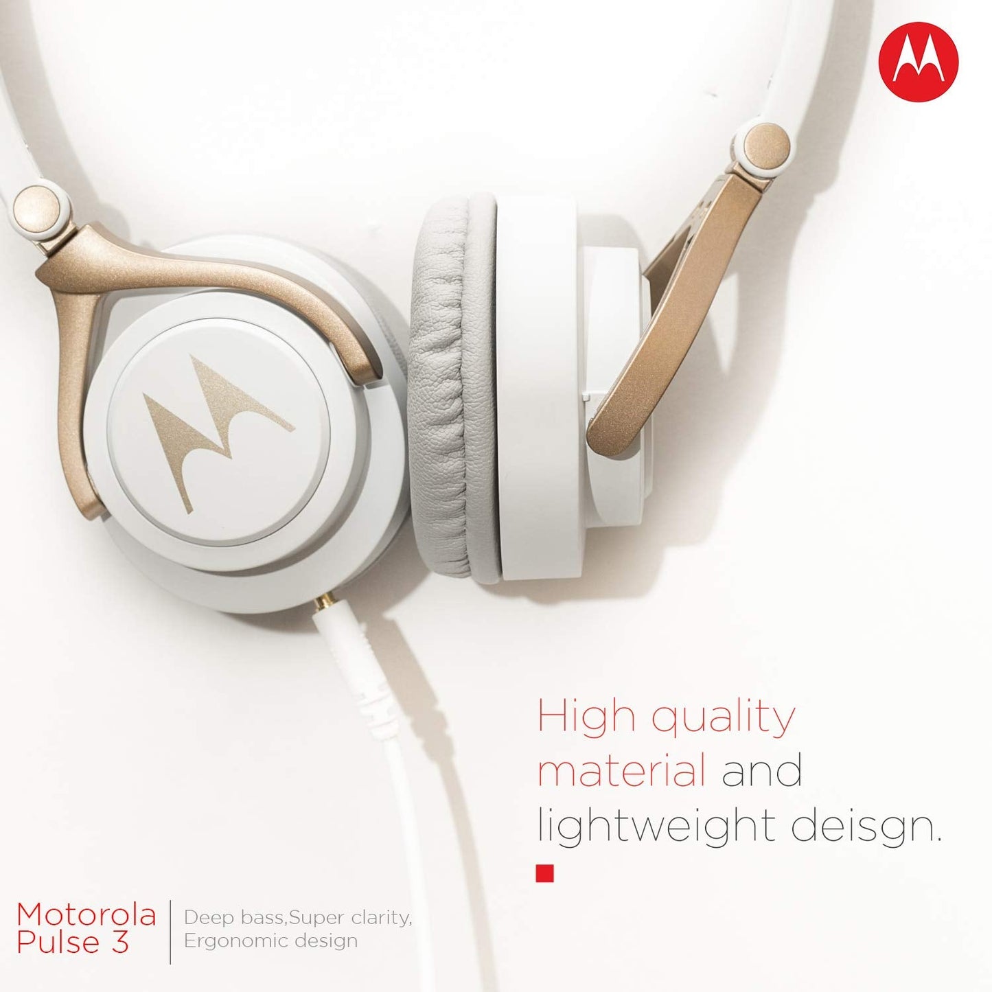 Motorola Pulse 3 Headphone (White)