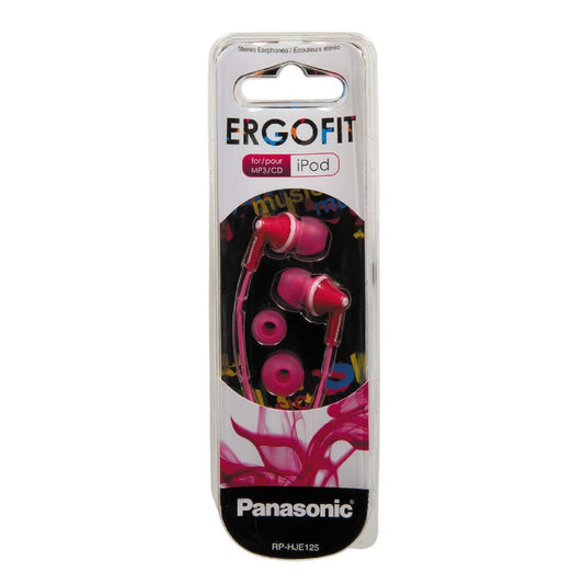 Panasonic RP-HJE125 Ergofit Stereo Earphone (Pink)