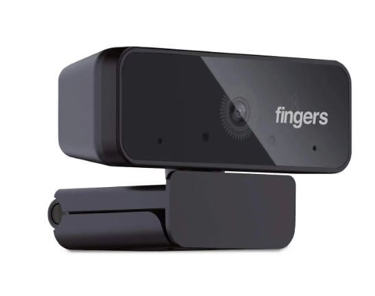 FINGERS 1080 Hi-Res Webcam with 1080p Wide Angle Lens and Built-in Mic
