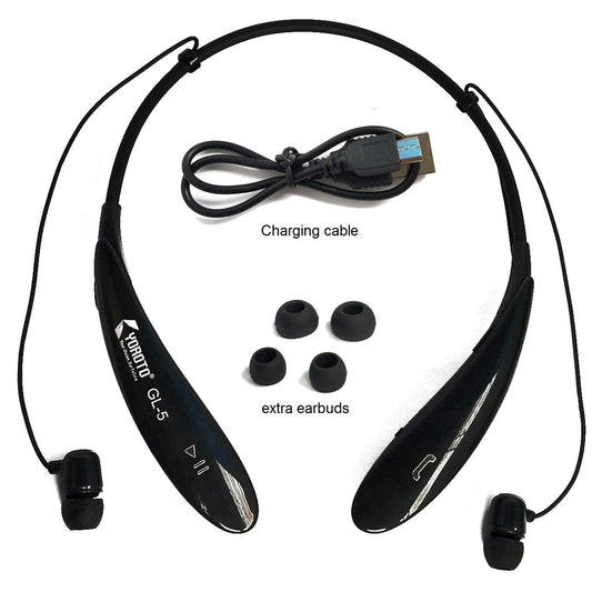 YOROTO GL-5 Bluetooth Sport Wireless, Neckband Headset Black