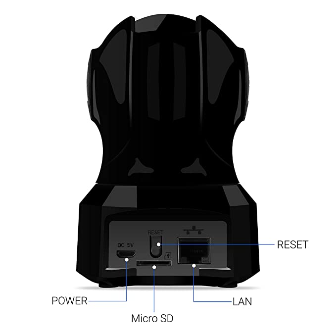 ZEBRONICS ZEB-HA2NW10M-PT-HMBB Home Security Camera Supporting Two-Way Audio Communication , Smart Tracking, FACE /Sound Detection