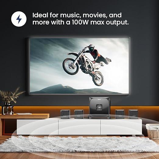 Philips SPA8170B 4.1CH Bluetooth Speaker, 100W, Black