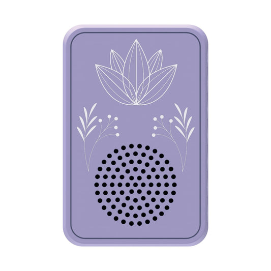 Carvaan Saregama Wellness Plug Play Outdoor Music Player - Pre-Loaded With 16 Meditation & Wellness Tracks Based On 7 Chakras Bluetooth Connectivity (Orchid Purple)