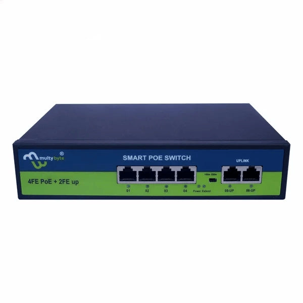 PoE Fast Ethernet Switch ,802.3Af/At Poe+ 100Mbps, Built-In Power, Extend To 250Meter,Unmanaged Metal Plug And Play