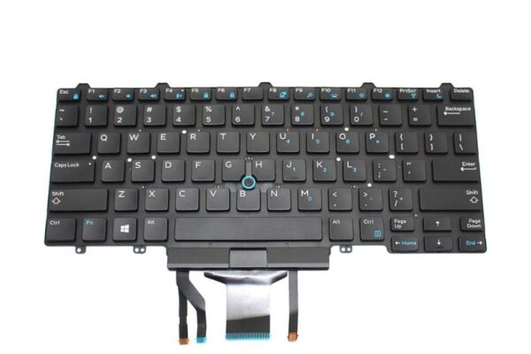 Laptop Keyboard for Dell Latitude E5450, E5470, E7470, 5480, 7480, E7450 with Backlight and Mouse