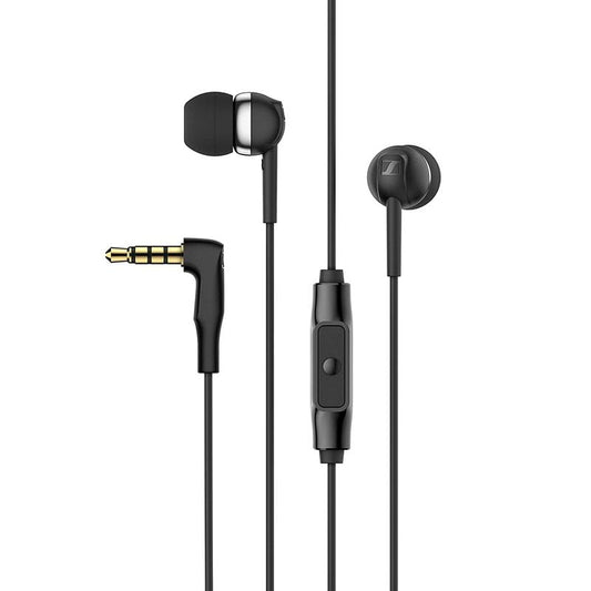 Sennheiser CX 80S in-Ear Wired Headphones with in-line One-Button Smart Control with Microphone, 3 Ear Adapter Sizes 3.5MM Jack, Superior Sound, Black