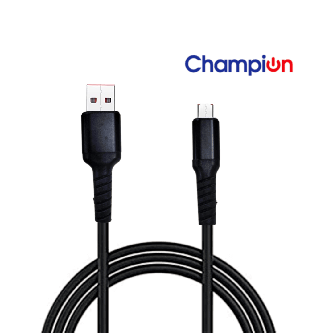 Data Cable Micro PVC Metal 2.4Amp 1Mtr (Black)