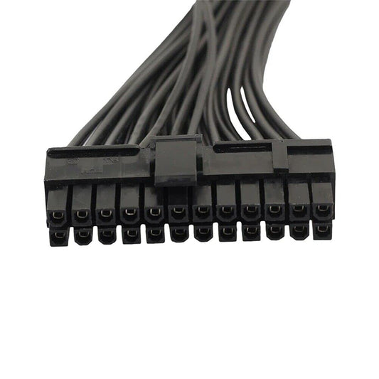 Dual PSU Power Supply 24-Pin Extension Cable for ATX Motherboard 24-pin to 24 (20+4) pin