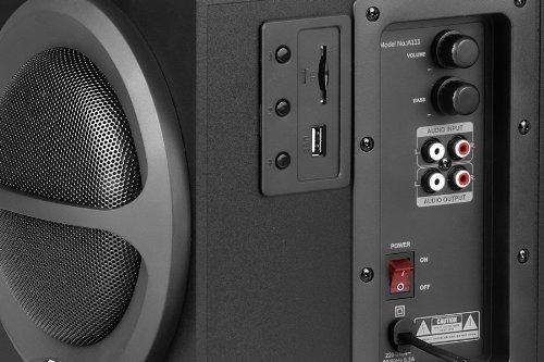 F&D A111U 2.1 Channel Multimedia Speaker System with Subwoofer – USB Powered Portable Speaker for Laptop, Desktop, PC & Mobile (Refurbished)