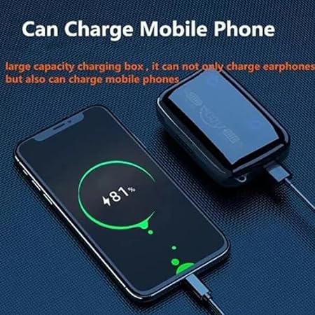 M19 True Wireless Earbuds Version 5.3 BT Battery Life of up to 7-8 Hours Headset (Black)