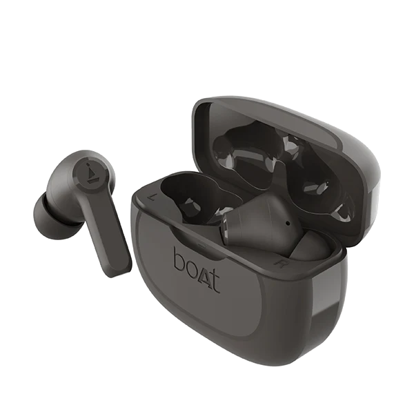boAt Airdopes 393 ANC True Wireless in Ear Earbuds with 32dB Hybrid ANC, Quad Mics with ENx Tech, 30 Hours Playback