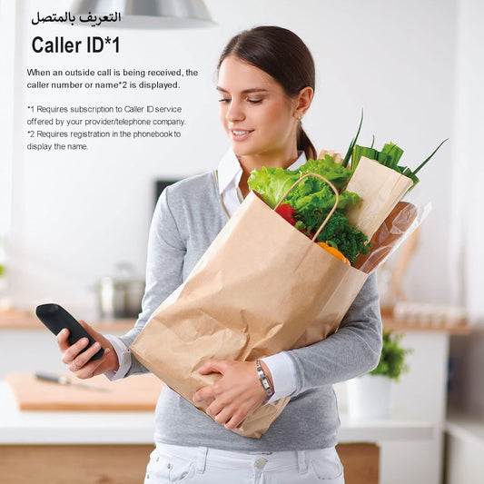 Panasonic KX-TG3611SX Single Line 2.4GHz Digital Cordless Phone (Black)