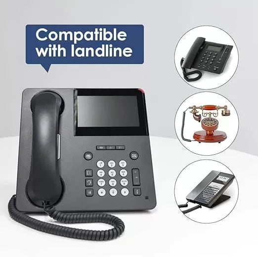 Telephone Extension Cable| Landline Wire with Standard RJ-11 Plugs, High-Speed Internet Modem Cable - 1M