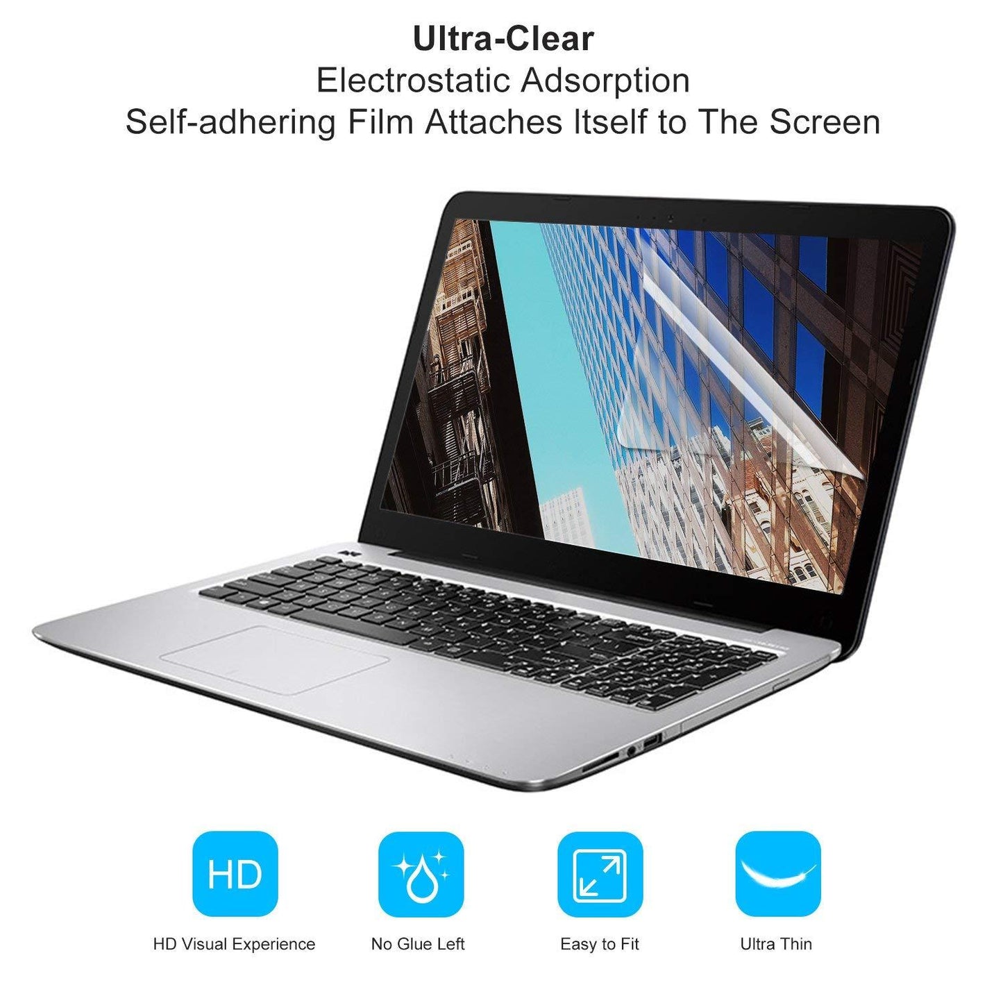 Laptop Screen Guard 3 in 1 , Keyboard Protector and Laptop Skin for (15.6-14.6 )Inch (39.6-44.7)cm Laptops Accessories Combo Kit