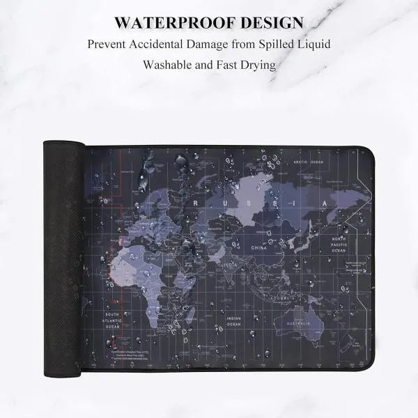 Gaming Mouse Pad for Laptop/Computer with Stitched Embroidery Edges and Water Resistance Coating Natural Non Slippery Rubber Base Mousepad Desk Mat 900X400X3Mm