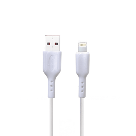 Data Cable iPhone PVC 3Amp 1Mtr (White)