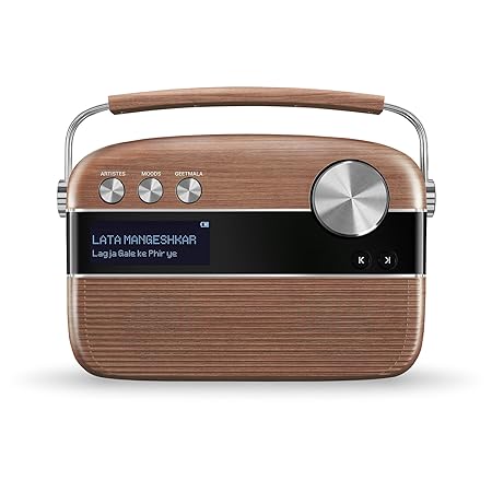 Saregama Carvaan 2.0 Hindi - Portable Music Player 5000 Pre-Loaded Songs with FM/BT/AUX (Renewed)