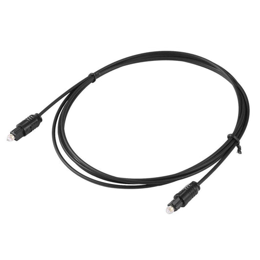 Optical Audio Cable - Toslink Cable Fiber Optic Cable For Home Theater, Sound Bar, TV, PS4, Xbox, Playstation & More (1.5m)