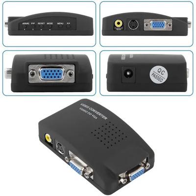PAL to VGA Video Converter , AV/S-Video/BNC to VGA | Multi-Resolution Support | NTSC/PAL/SECAM Compatible