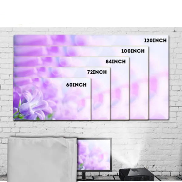 Projection Screen ,Map/Calendar Type, Anti-Creased, Imported High Gain Fabric, Diagonal, Supports Full HD 1080P, UHD-4K