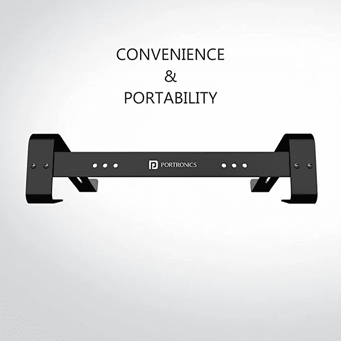 Portronics My Buddy K4 Portable Laptop Stand Support Upto 38.1cm (15 inch) Laptops (Black)